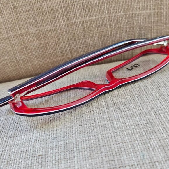 D&G Dolce & Gabbana Women Eyeglasses Blue/Red Tone D&G1225 52[]16 New - Picture 6 of 12